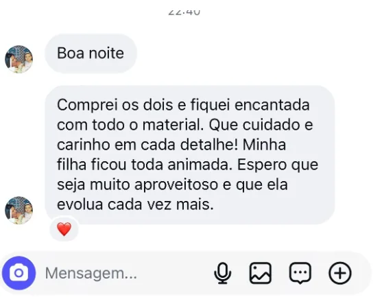 Depoimento de uma mãe sobre o método