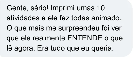 Depoimento de uma mãe sobre o método