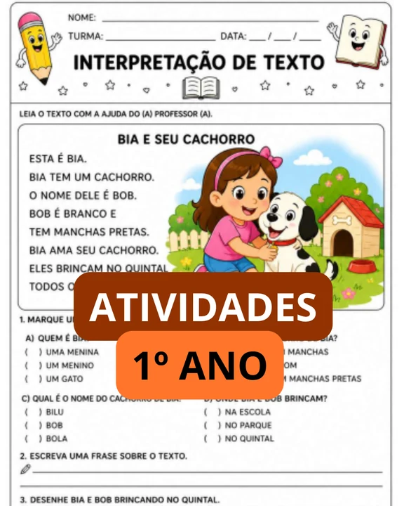Página 1 de atividade do Método Salva Boletim